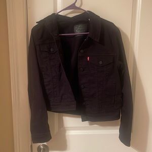Levis black jean jacket